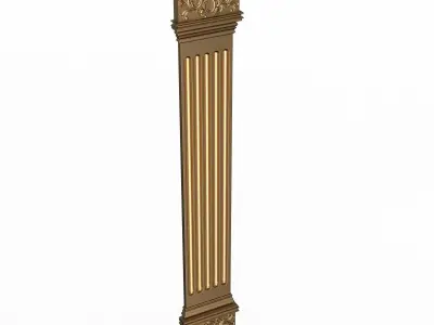 Column Capital 1302 Low-poly 3D model