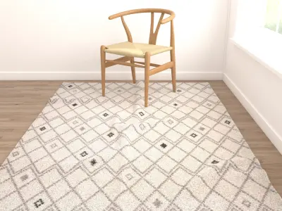 Rugs No 35 Low-poly 3D model