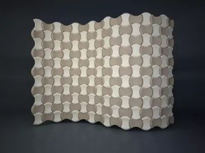 09 3DECOR PATTERN WALL Low-poly 3D model