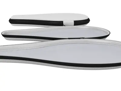 Ping Pong Racket Case Close and Open 3D model