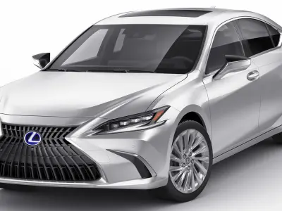 Lexus ES 2022 and F-Sport 3D model