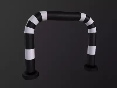 Barrier 3D Model Low-poly 3D model