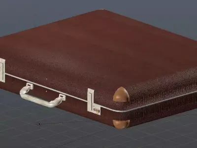 valise briefcase Free 3D model