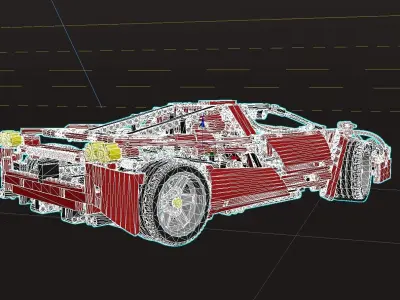 LEGO FERRARI ENZO 3D model