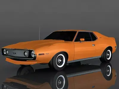 AMC Javelin AMX Low-poly 3D model