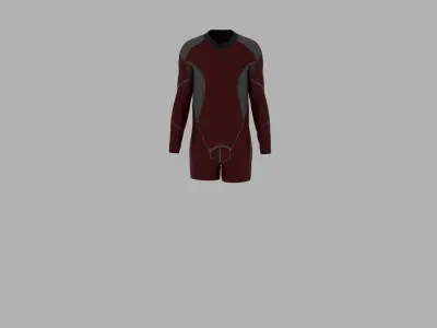 Sport Suit Low-poly 3D model