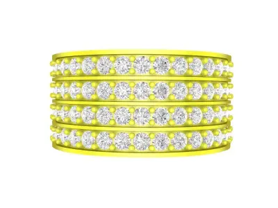 A7696 Luxury Diamond Band Ring for Women 3D Print 3D print model