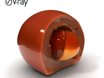 Chocolate Truffle Model Pack  Realistic D Model Low-poly 3D model