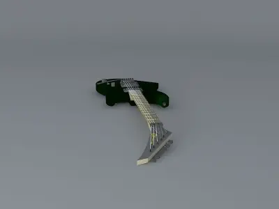 Dweezil Zappas green Charvel guitar Free 3D model