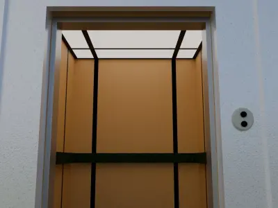 Elevator 2 Low-poly 3D model