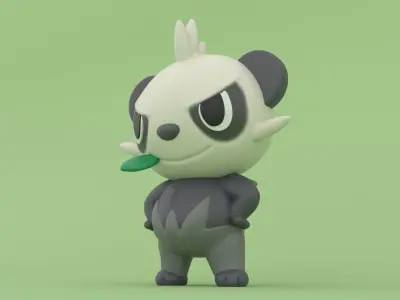 Pancham - Pokemon 3D Print Model 3D print model