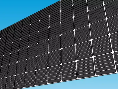 solar panel 3D model