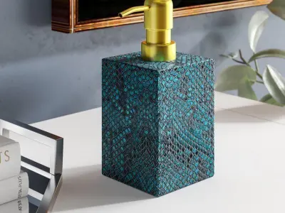 Aliyah Genuine Leather Soap Dispenser 3D model