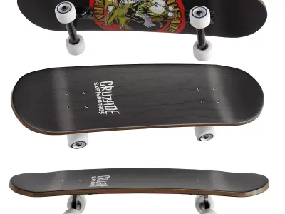 skateboard 3 - 3D model
