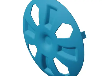 Plastic Premium Car Wheel Cap Toy 3D model