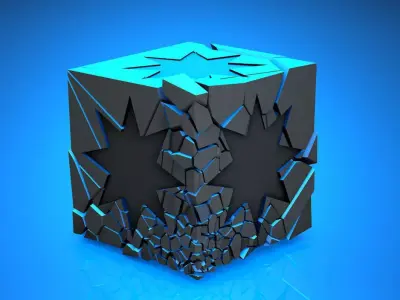 Old Magic cube Free 3D model