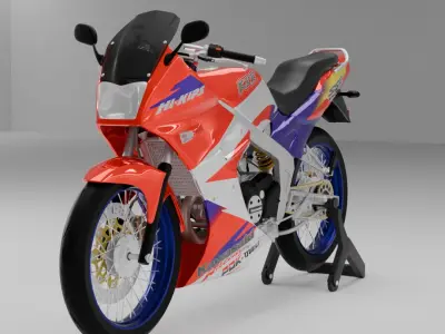 2002 - Kawasaki 150 Ninja KRR SSR  3D model