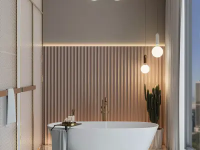 Luxury Bathroom 3D model