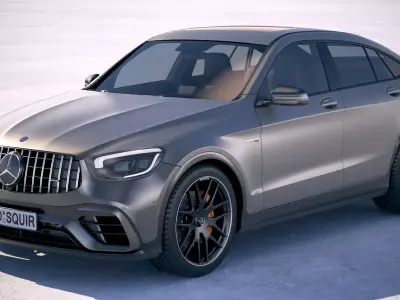 Mercedes-Benz GLC63 S AMG Coupe 2020 3D model