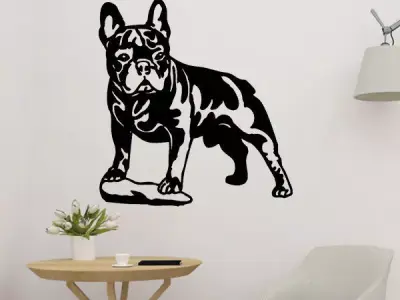 Bulldog Wall Decoration  3D print model