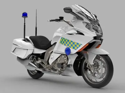 Urban K 1600 cc high capacity travaling Police Bike 3D model