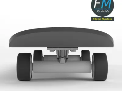 Skateboard 3D model 6
