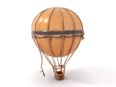 Vintage Balloon Drapery model pack Low-poly 3D model