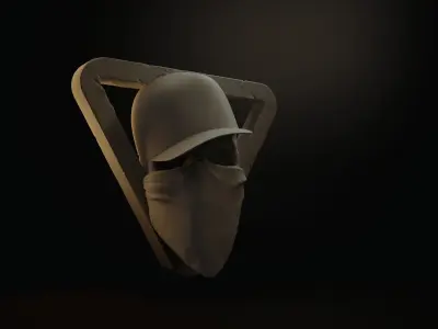 Skull 3D print mask 3D print model