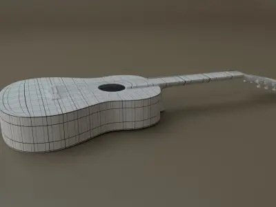 Acoustic Guitar 3D model