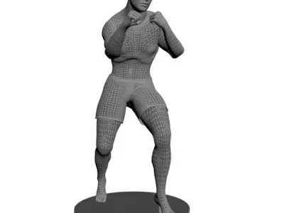 Sports Mannequin Boxer 3D model