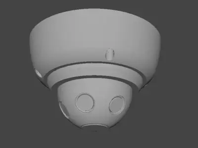 360 Lens Car CCTV Low-poly 3D model