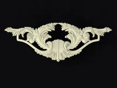 Central decor ornament for furniture 3D model 827