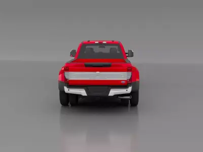2021 Ford F-350 Low-poly 3D model