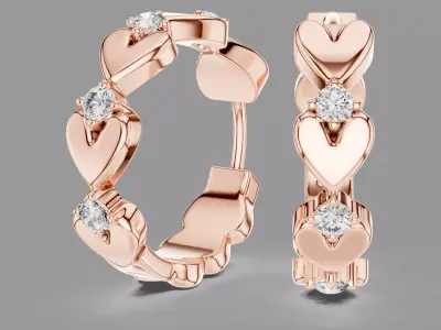  Diamond Hoops  3D print model