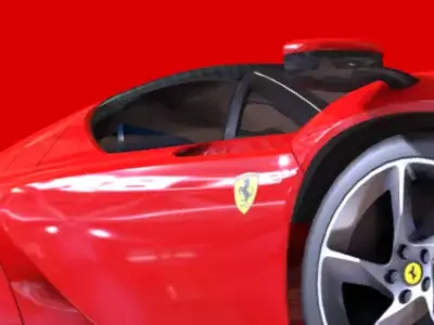 Cavallo Daytona SP3 Low-poly 3D model