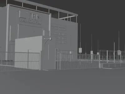 Thika Road Mall 3D Model Low-poly 3D model