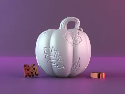 Halloween pumpkin decor 3D print model buy