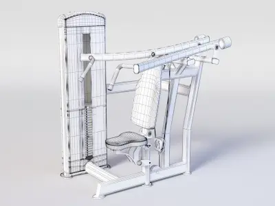 FUSE XL SHOULDER PRESS Low-poly 3D model