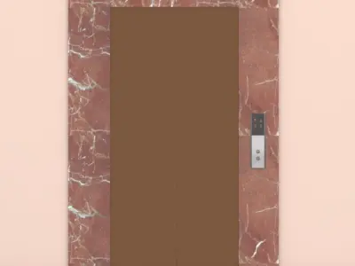 Elevator in building 3D model