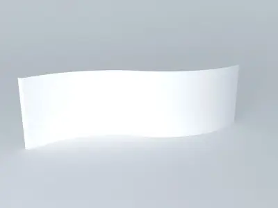 curve wall Free 3D model