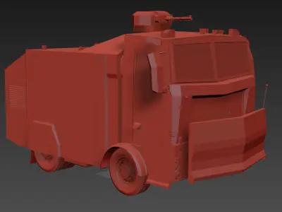 Toma - Turkish Police Vehicle  For Riot Control 3D model