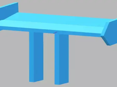 ITES Brabham Remote Control Car Rear Wing 3D print model