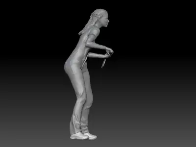 SEXY GIRL F1 PIT STOP 4 3D print model