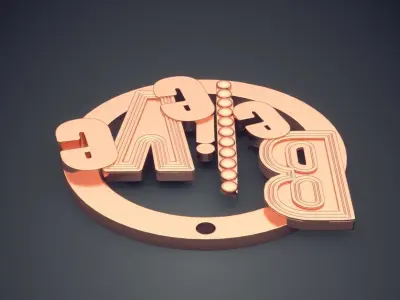 Luxury Pendants With Letters CAD 715 3D print model