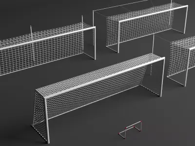 Football Net Collection Low-poly 3D model