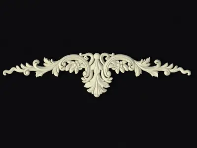 Central decor ornament for furniture 3D model 336