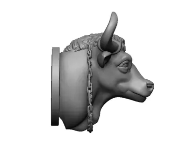 buffalo head 3D print model