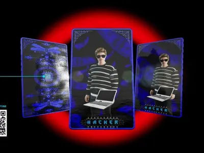 UE4 Parallax Cards Free low-poly 3D model