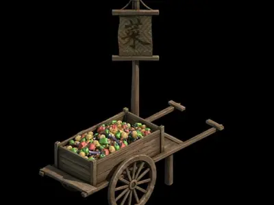Game Vegetables - Small Traders 3D model