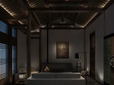 living room 3D model